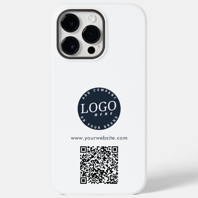 Simple Business Logo and QR Code Custom (Verso)