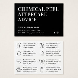 Simple Chemical Peel Aftercare Instruction Card