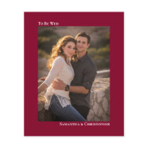 Simple Cranberry Red BUDGET Foto de casamento