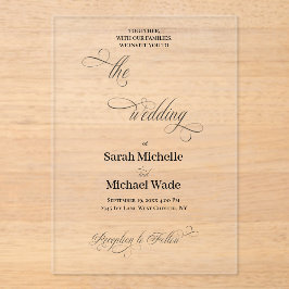 Simple Elegant Calligraphy Script Wedding