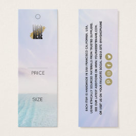 Simple Logo Beach Scene clothing Price Tag