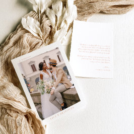 Simple Moderno Boho | Foto Agradecimento de Casame
