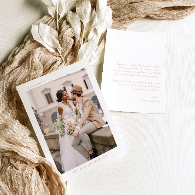 Simple Moderno Boho | Foto Agradecimento de Casame (Criador carregado)