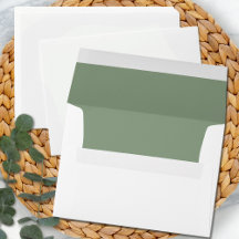 Simple Sage Greem White Weding Moderno Minimalista