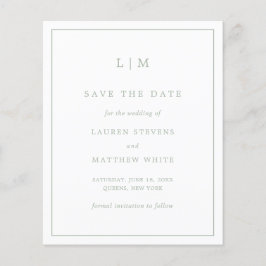 Simple Sage Green Budget Casamento Salve a Data
