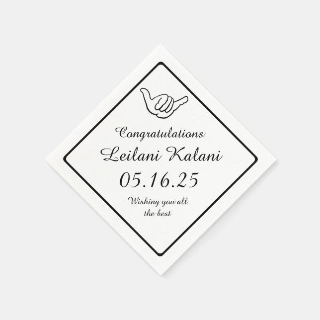 Simple shaka solta guardanapos de papel para gradu (Canto)