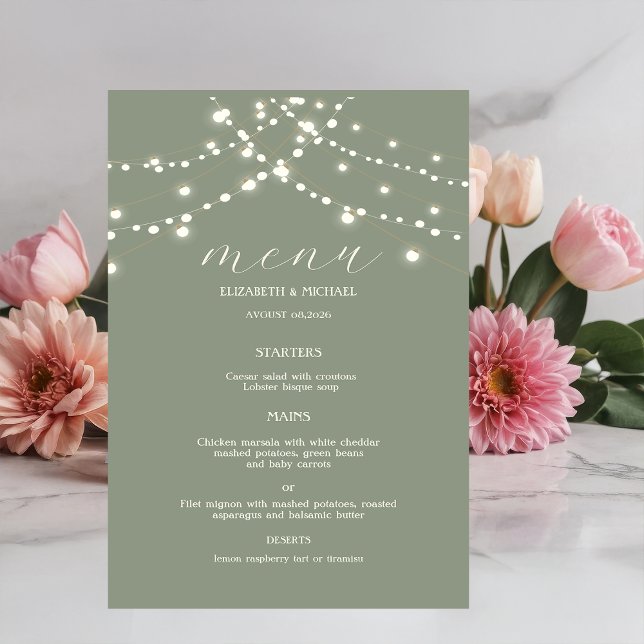 Simple String Lights Sage Green  (Criador carregado)