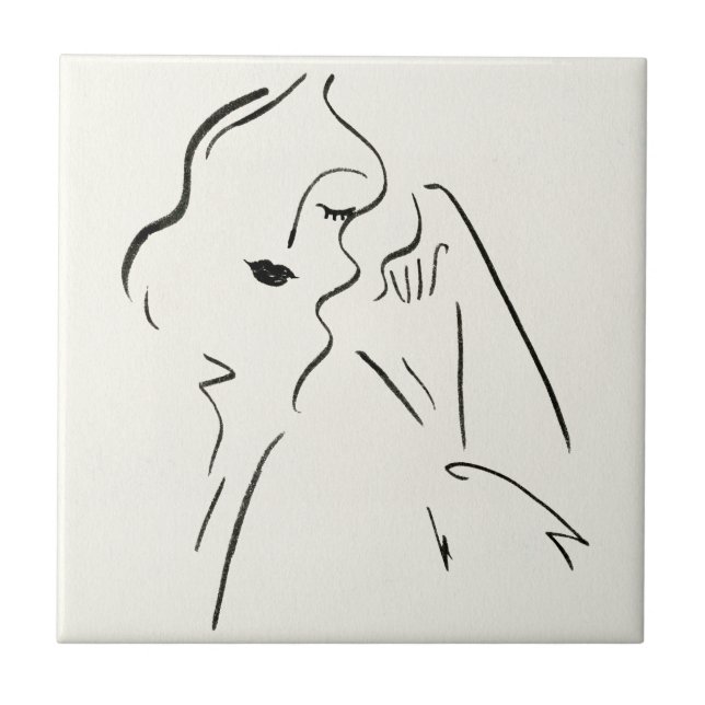 Simple Study - Desenho de uma Senhora (Frente)