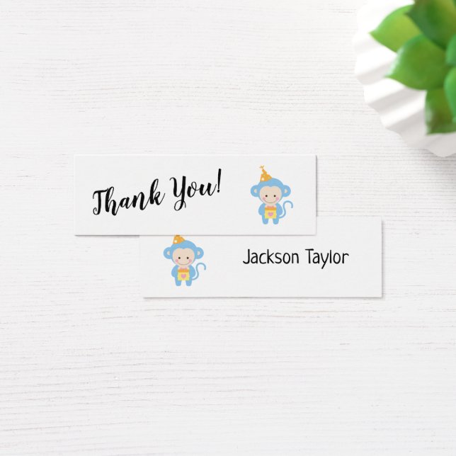 Simple Thank You with Blue Monkey Insert Cards (Mesa)