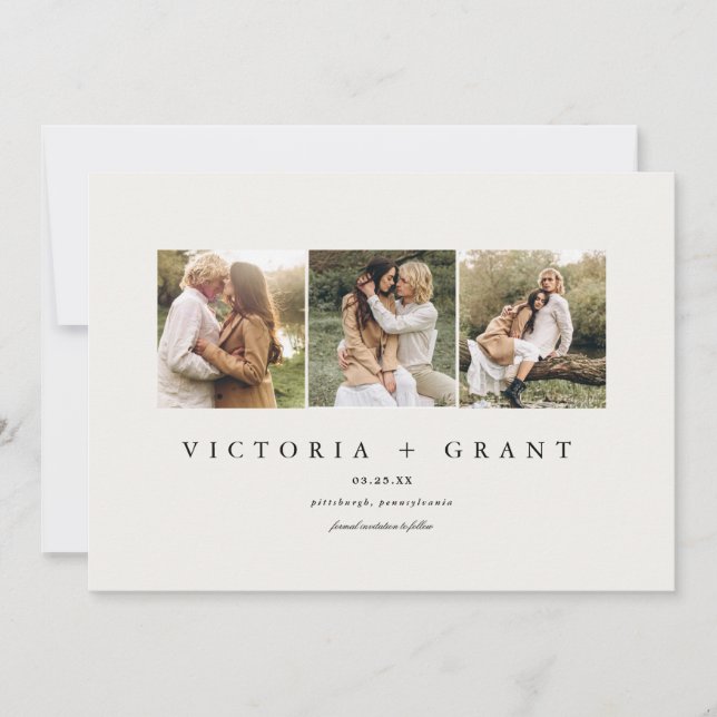 Simples 3 Foto para salvar o Cartão com fotos de d (Frente)