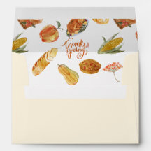 Simples Ação de Graças Convite Jante Turquia