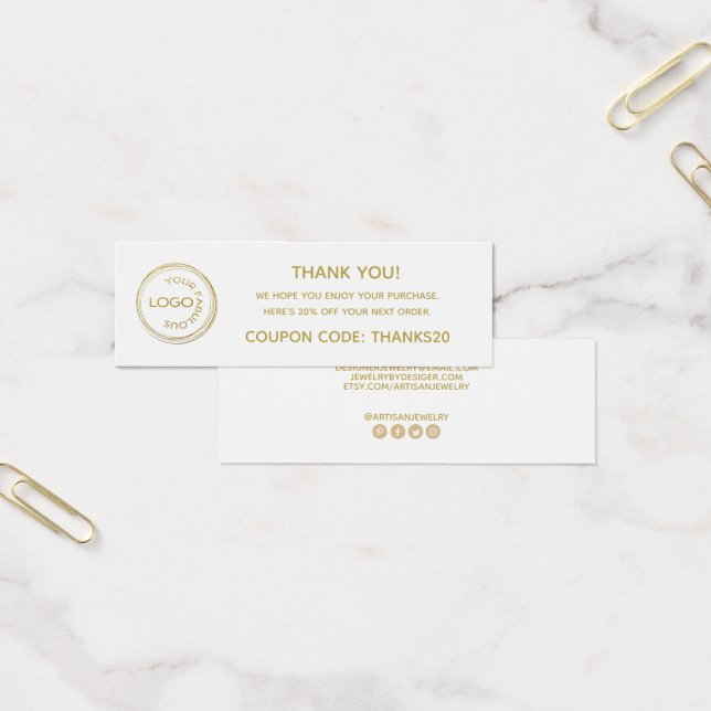 Simples Adicione Seu Logotipo Obrigado Encapsulame (Escritótio)