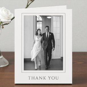 Simples Agradecimento de Casamento com Foto Modern