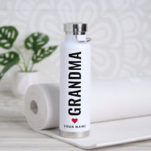 Simples Amor Vovó Nome Personalizado White Water B