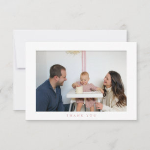 Simples Aniversário Obrigado Cartão com fotos