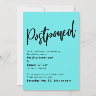 Simples Aqua Adiou o Anúncio de Casamento