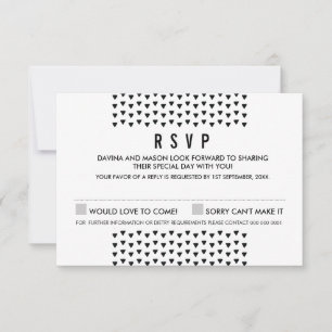SIMPLES BOHO RSVP padrão de triângulo moderno pret