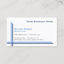 Simples branco, Cartão de visita profissional