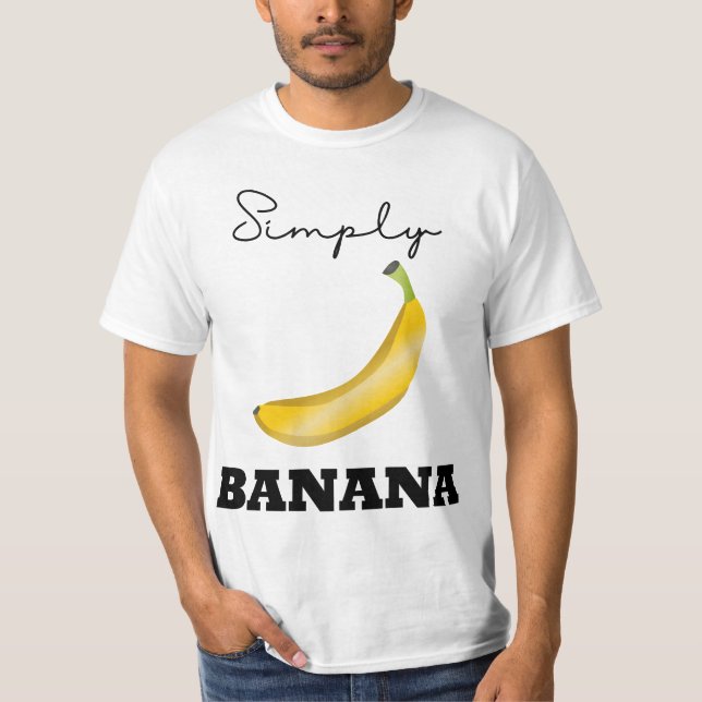 Simples Camisa Tema Banana (Frente)