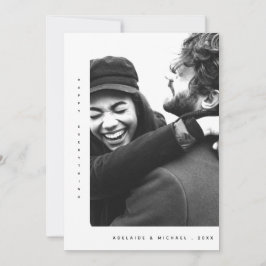 Simples Cartão com fotos de férias minimalista mod