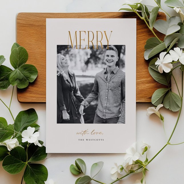 Simples Cartão com fotos de Natal Mínimo (Criador carregado)