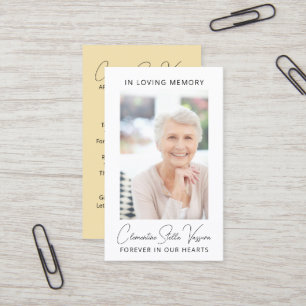 Simples Cartão com fotos de Oração para Memorial F