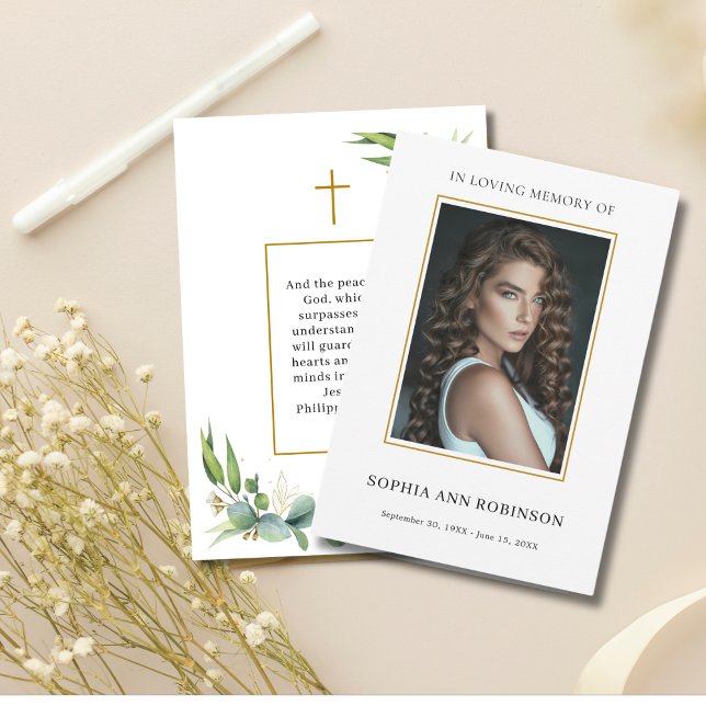 Simples Cartão com fotos de Oração para Memorial F (Criador carregado)