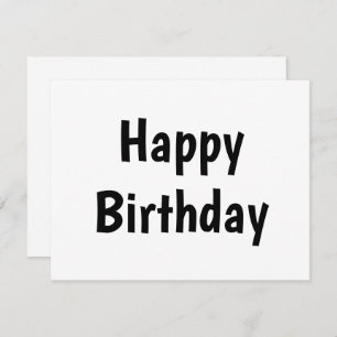 simples cartão de aniversário feliz mínimo