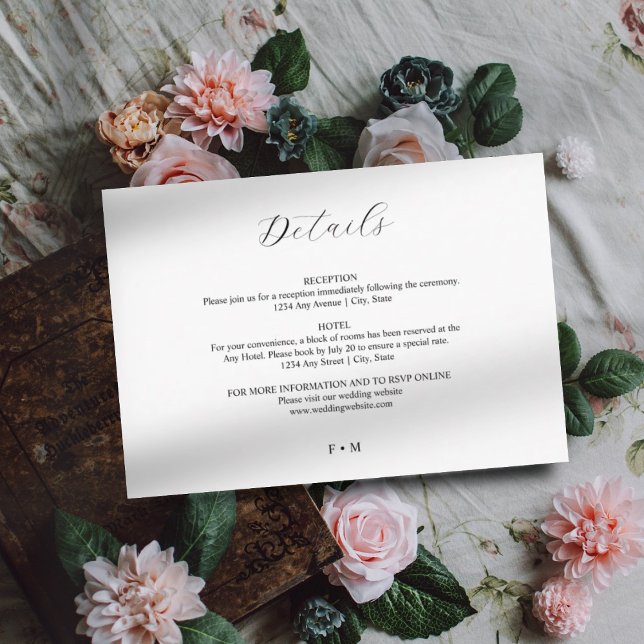 Simples cartão de cerimônia de casamento da caligr (Criador carregado)