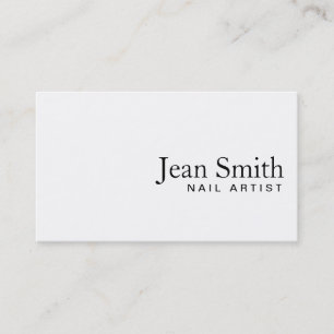 Simples Cartão de visita de Artista de Unhas Bran