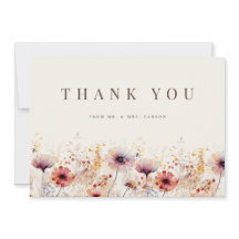 Simples Cartões de agradecimentos de Boro de Flor 
