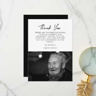 Simples Cartões de agradecimentos de Caligrafia co