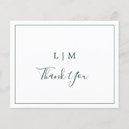 Simples Cartões de agradecimentos de Casamento de