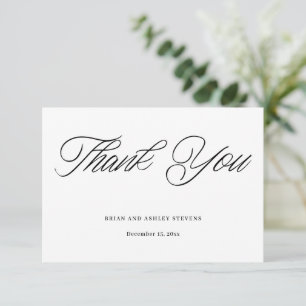 Simples Cartões de agradecimentos de Casamento Mod