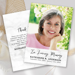Simples Cartões de Condolências com Foto Personali