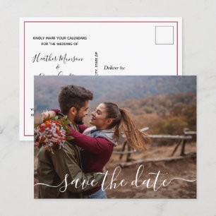 Simples Cartões de Save the Date de Fotografia Mod