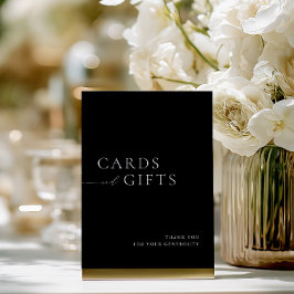 Simples Cartões Pretos e Brancos e Sinal de Casame