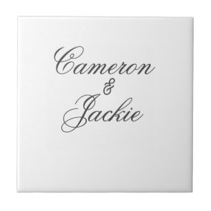 Simples casal de casamento nome elegante caligrafi