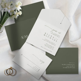 Simples Casamento Chic Moss/White ID1046