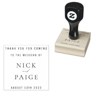 Simples Casamento Clássico Favorito Carimbo De Bor