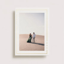 Simples Casamento de Radiação Salve a Data Dourada