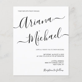 Simples Casamento Negro Mínimo Moderno