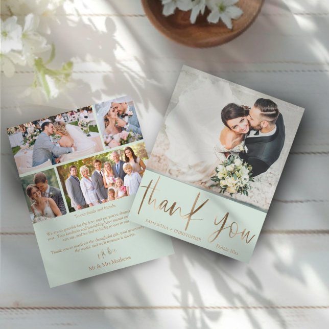 Simples Casamento Verde De Orçamento Obrigado (Criador carregado)