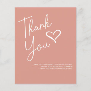 Simples Chá de fraldas Moderno Obrigado