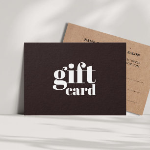 Simples Cinza Escura Impressa Salão de Bela Kraft