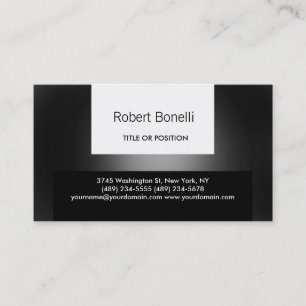 Simples Cinza Preta Planta na Cartão de visita Mod