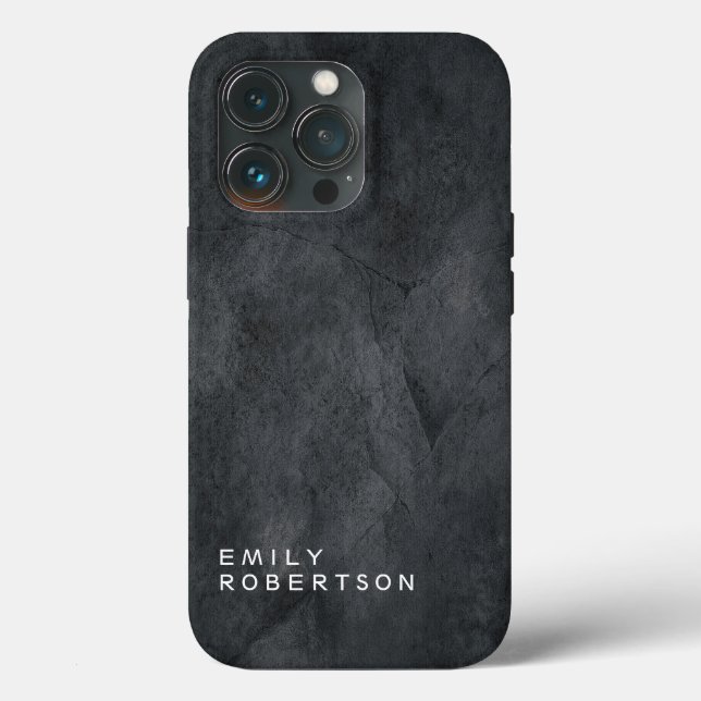 Simples Cinza Simples Tendência Moderna Minimalist (Verso)