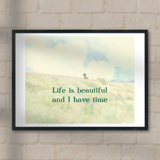 Simples citações de motivação de vida poster