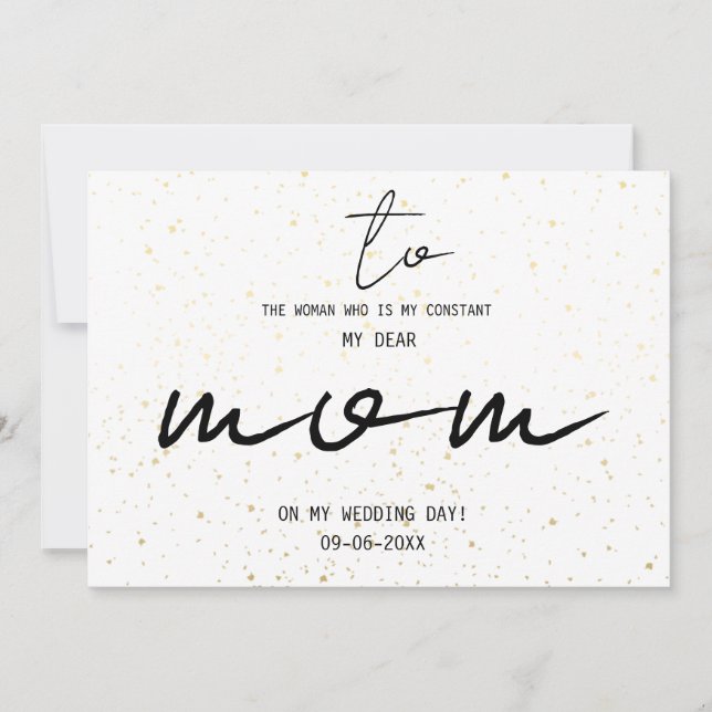 Simples Com A Minha Mãe No Dia Do Nosso Casamento. (Frente)