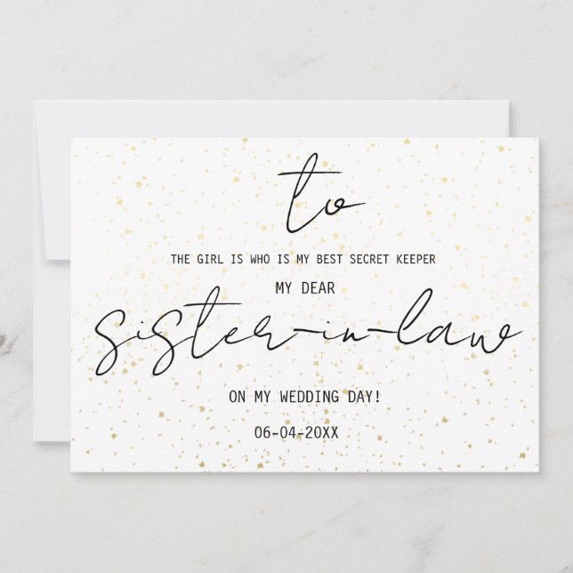 Simples Com Minha Irmã Em Nosso Dia De Casamento (Frente)